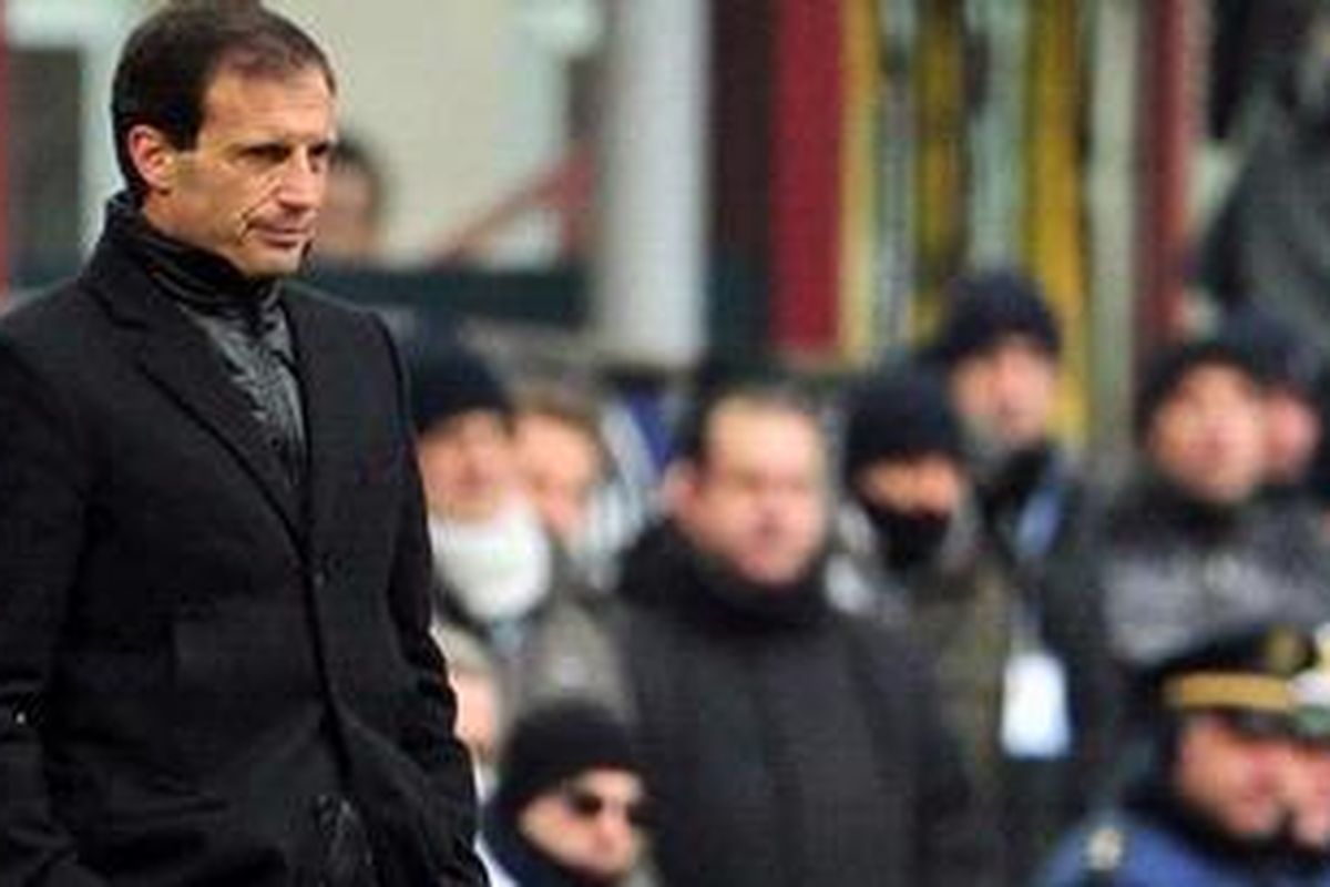 Pelatih AC Milan, Massimiliano Allegri.