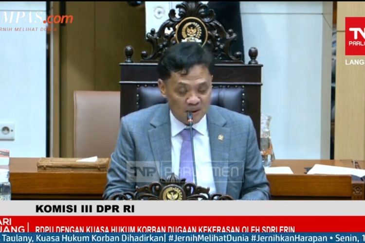 Komisi III DPR Bela ART, Minta Polisi Tidak Proses Laporan Erin Wartia