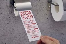 Toilet di Jepang Sediakan Tisu Khusus Pembersih Layar Ponsel