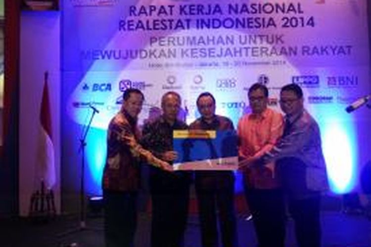 Rapat Kerja Nasional DPP Real Estate Indonesia, berlangsung di Hotel Borobudur, Jakarta Pusat, dan dibuka oleh Menteri Pekerjaan Umum dan Perumahan Rakyat, Basuki Hadimuljono, Rabu (19/11/2014).