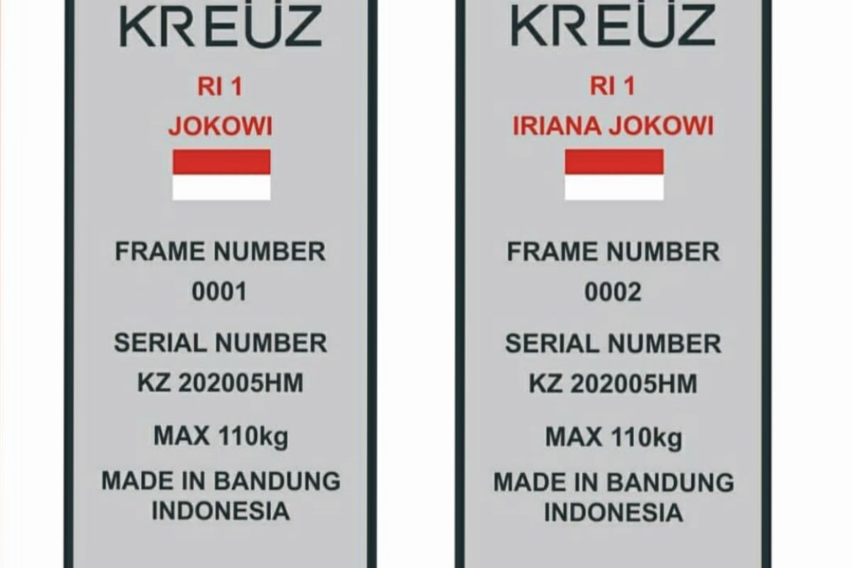 Presiden Joko Widodo memesan sepeda Kreuz untuk dirinya dan istrinya, Iriana Jokowi. Sepeda yang masih dalam pengerjaan tersebut diperkirakan selesai awal Agustus 2020.