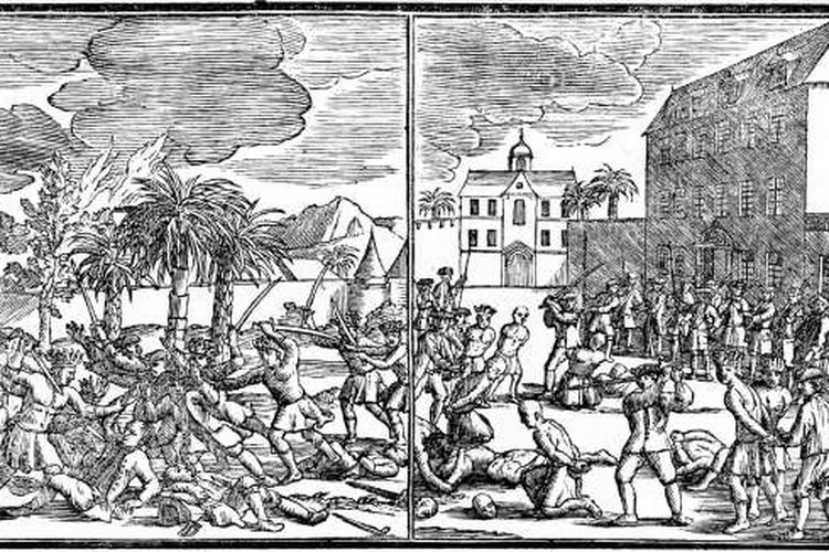 Peristiwa Geger Pecinan, pembantaian etnis Tionghoa di Batavia mulai 9 Oktober 1740.