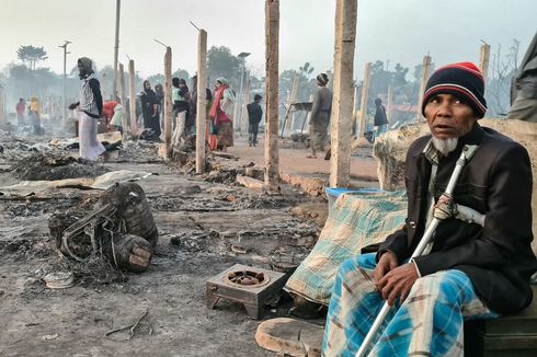 Kamp Terbakar, 4.000 Pengungsi Rohingya di Bangladesh Kehilangan Tempat Tinggal