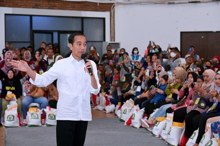 Presiden Jokowi: Bantuan Pangan Beras Solusi untuk Hadapi Kenaikan Harga