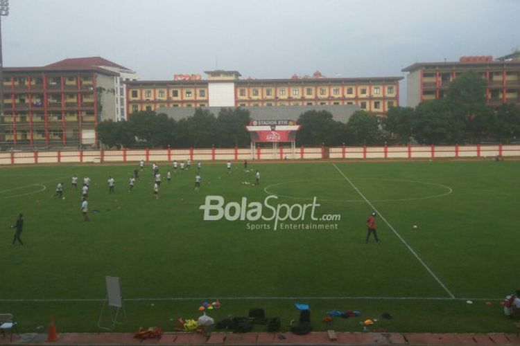 Bhayangkara FC untuk pertama kalinya musim ini kembali berlatih di Lapangan PTIK pada Selasa (17/4/2018) sore.