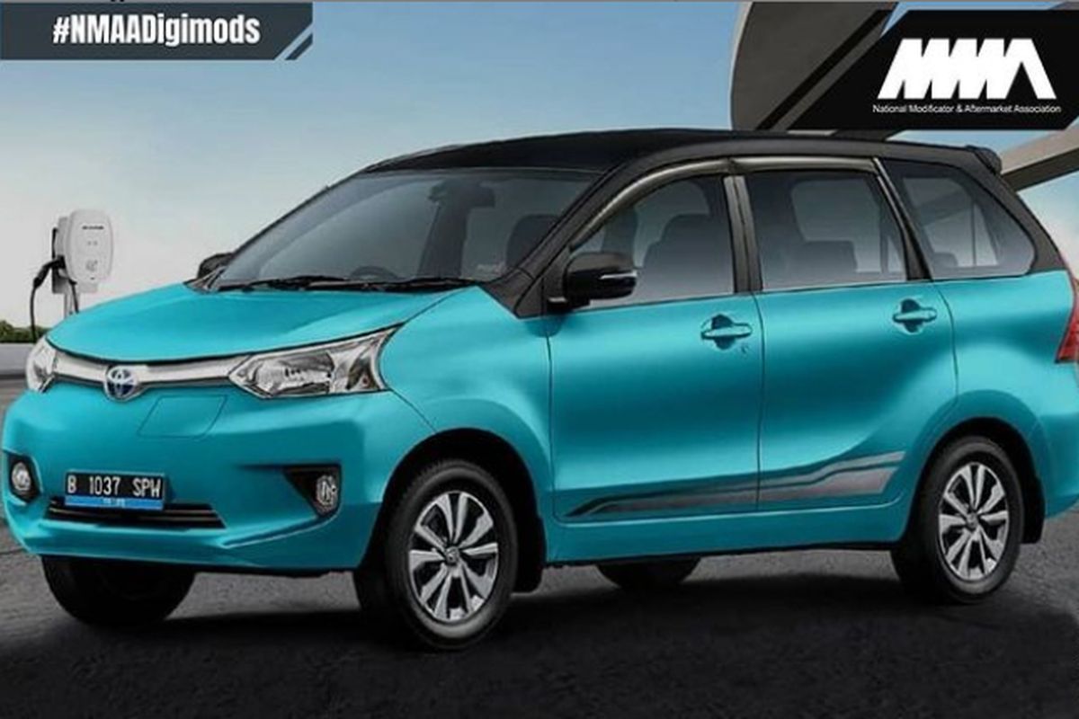 Screen capture modifikasi digital Toyota Avanza EV