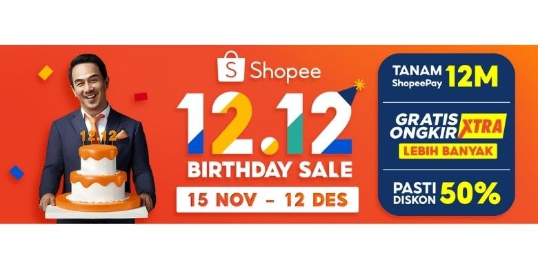 Duh! ShopeePay Hadirkan 12.12 Birthday Deals, Cek Promo dan Jadwalnya