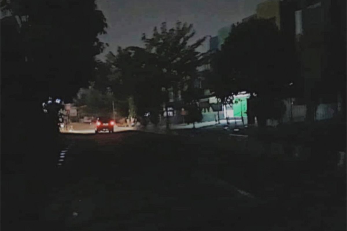 Kondisi keadaan Jalan K.H.M Yusuf, Sukamajaya, Depok, Senin (13/8/2018).