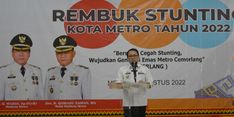 Dukung Penurunan Stunting, Walkot Mahdi Gelar Acara “Rembuk Stunting Kota Metro 2022”