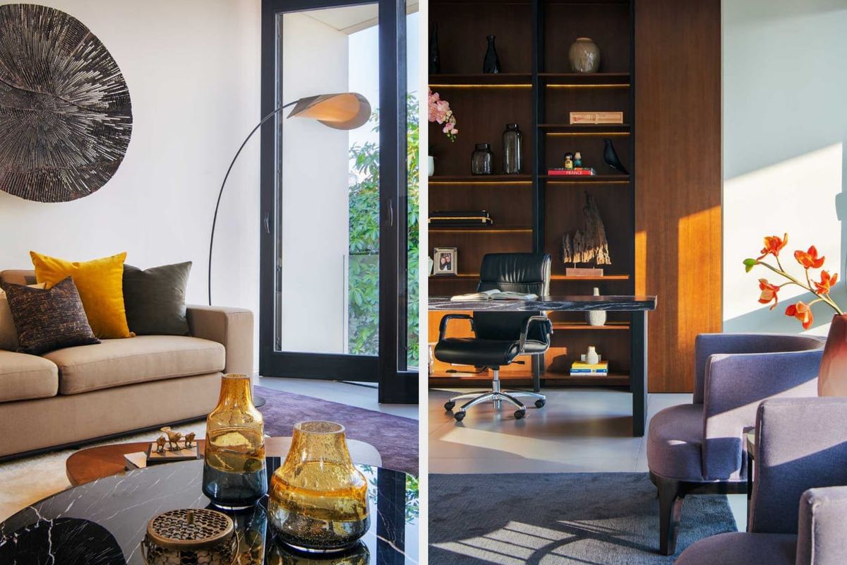 Interior mid century modern RL Residence karya Michael Lauw Studio.
