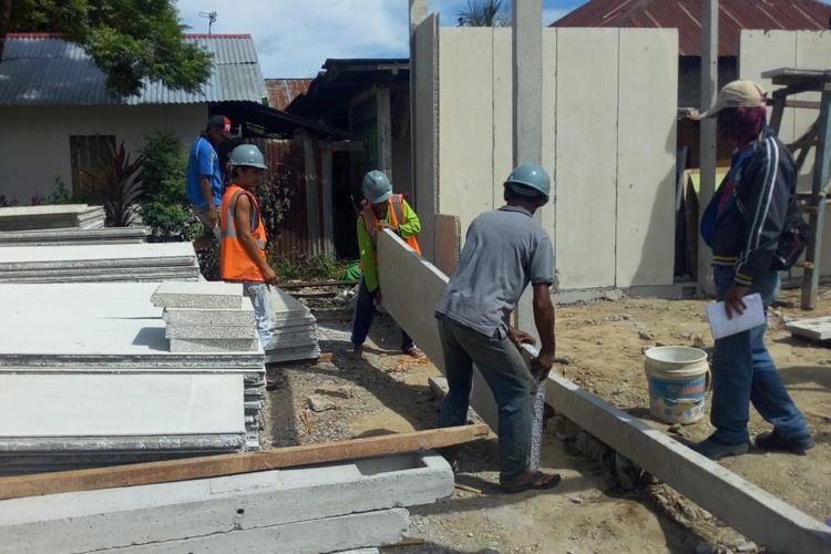 Pembangunan Hunian Tetap Srikandi dari Donatur Dompet Dhuafa, untuk korban gempa, tsunami, dan likuifaksi, di Palu, Sigi, dan Donggala.