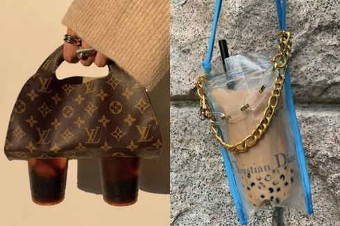 Desainer Jepang Bikin Tas LV dan Dior Khusus untuk Bawa Bubble Tea 