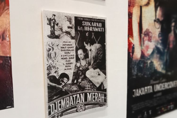 Pameran Jejak Memori Gempita Layar Perak Jakarta, di Museum Sejarah Jakarta, Selasa (10/10/2023).