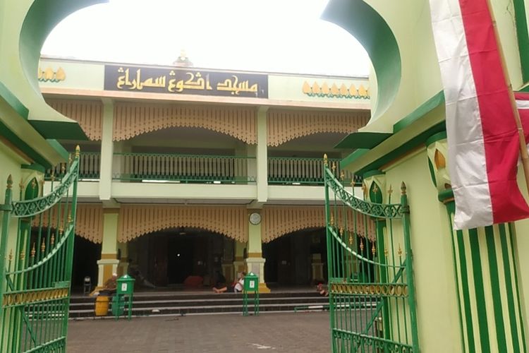 Masjid Kauman Kota Semarang, Jawa Tengah. Sabtu (13/8/2022)