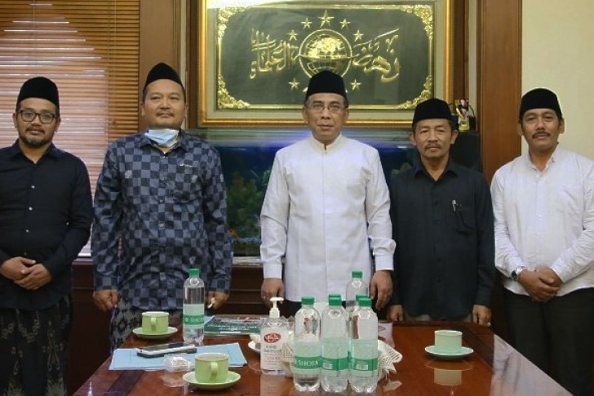 Pengurus Cabang Nahdlatul Ulama (PCNU) Kabupaten Sidoarjo dan PCNU Kabupaten Banyuwangi memenuhi panggilan Ketua Umum Pengurus Besar Nahdlatul Ulama (PBNU) Yahya Cholil Staquf di Jakarta, Rabu (26/1/2022).