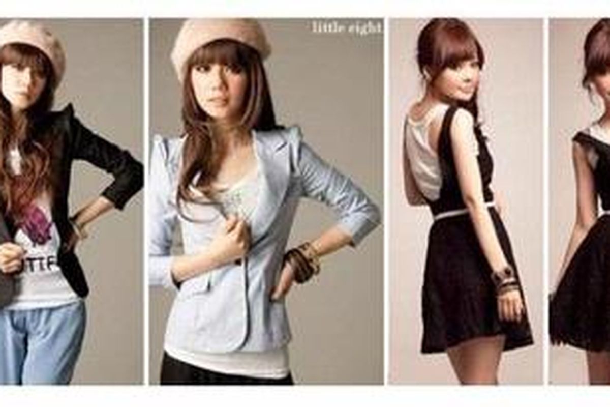 Beberapa koleksi busana bergaya Cina, Korea, dan Jepang, dari Little Eight.