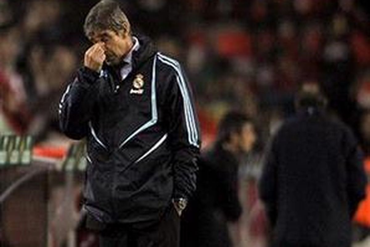 Pelatih Real Madrid, Manuel Pellegrini.
