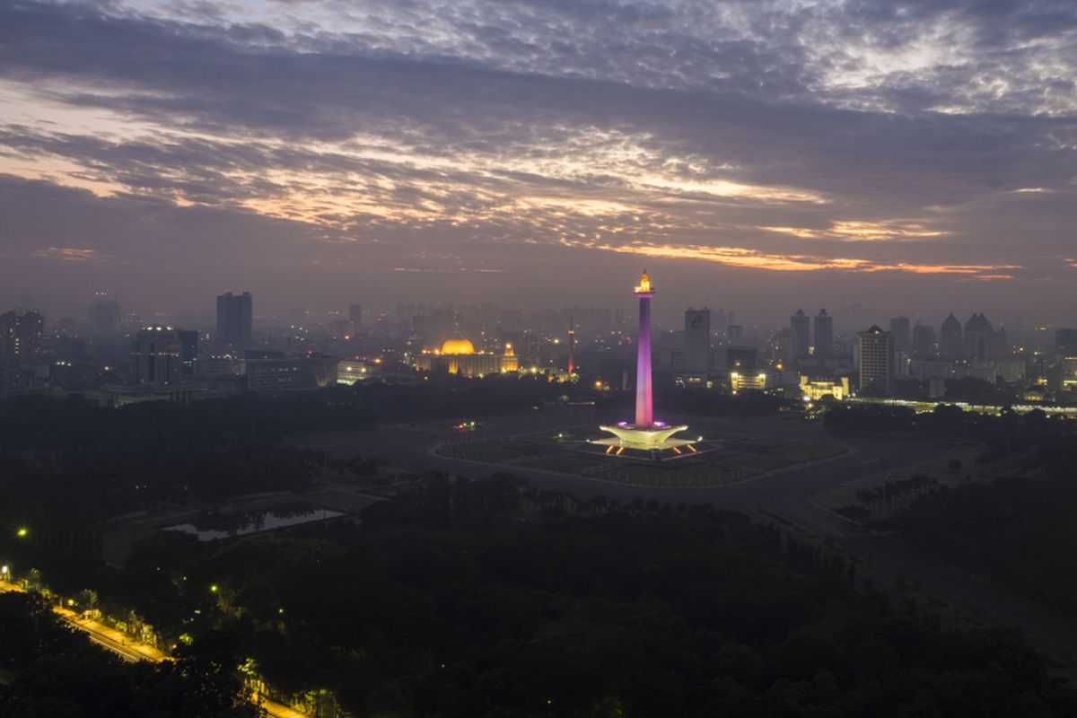 Monumen Nasional (Monas) di Jakarta, Ibu Kota Indonesia
