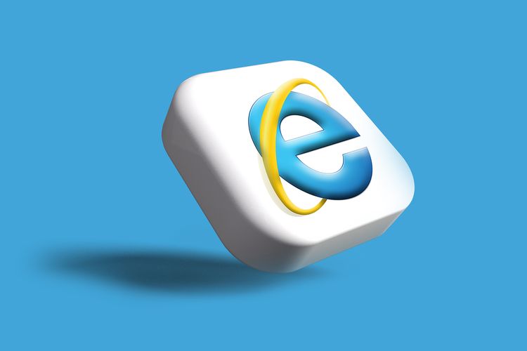 Ilustrasi browser Internet Explorer.