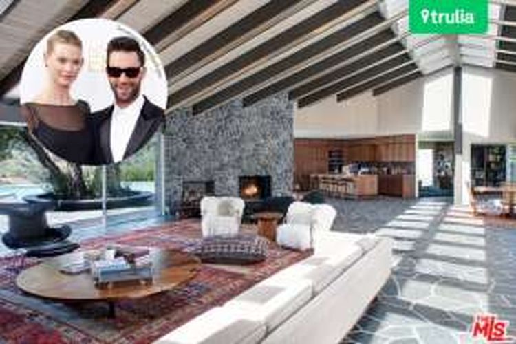 Rumah Adam Levine di Beverly Hills, California, Amerika Serikat.