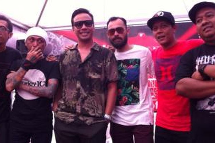 Shaggydog tampil dalam festival musik Soundrenaline 2014: Voice of Choice, di Lanud Polonia, Medan, Sumatera Utara, Sabtu (7/6/2014).