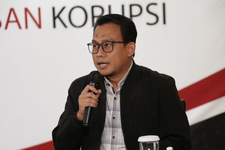 Plt Juru Bicara KPK Ali Fikri dalam konferensi pers Kinerja KPK Semester I 2020, Selasa (18/8/2020).