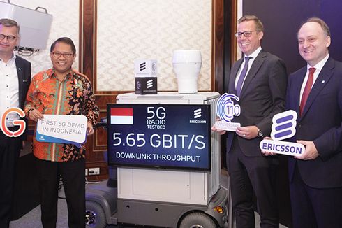 Diuji di Indonesia, Internet 5G Ericsson Tembus 5 Gbps