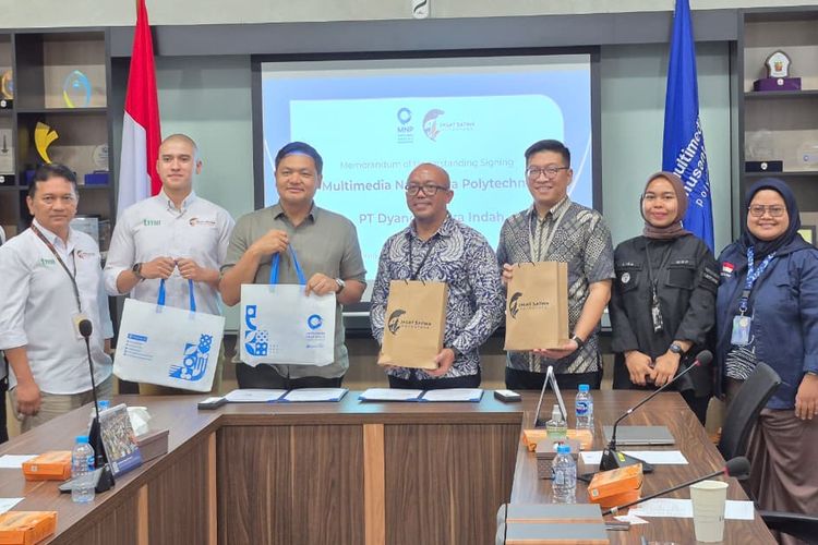 Penandatanganan MoU antara Multimedia Nusantara Polytechnic (MNP) dan Jagat Satwa Nusantara (JSN) di Kampus MNP, Gading Serpong, Tangerang, Selasa (26/8/2025).