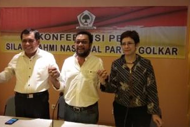 Konferensi pers Partai Golkar di Kantor DPP Partai Golkar, Slipi, Jakarta Barat, Jumat (30/10/2015).