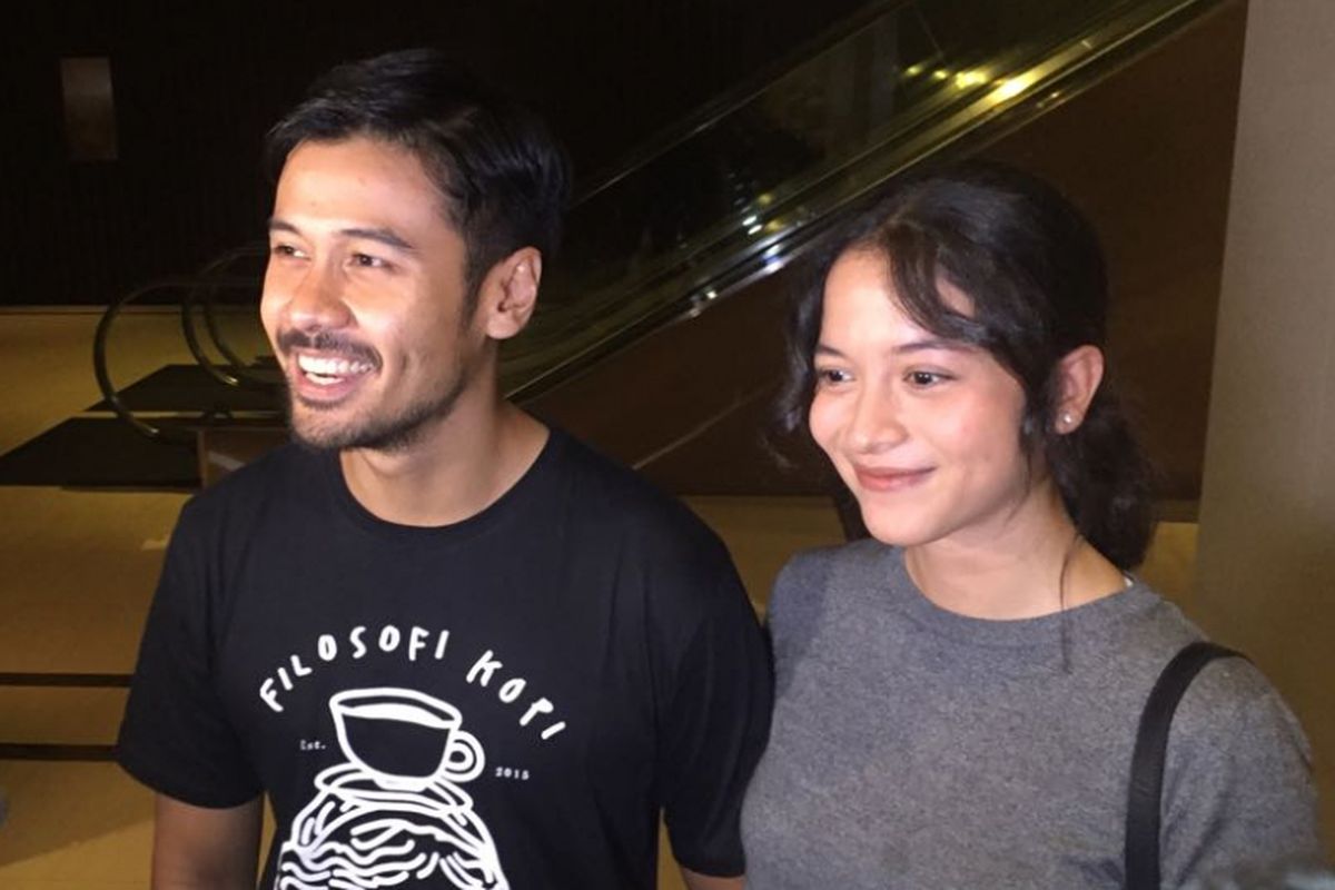 Chicco Jerikho dan Putri Marino di Hotel Fairmont, Jakarta Pusat, Rabu (30/5/2018).