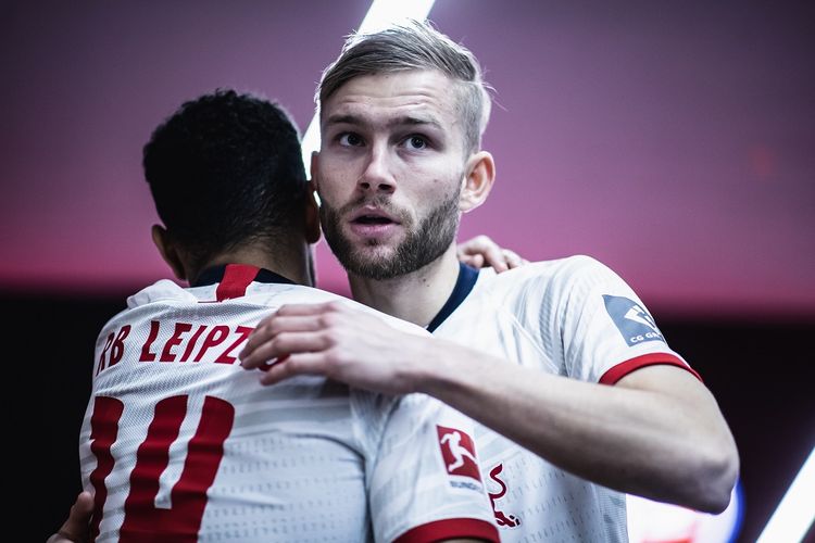 Pemain tengah RB Leipzig, Konrad Laimer