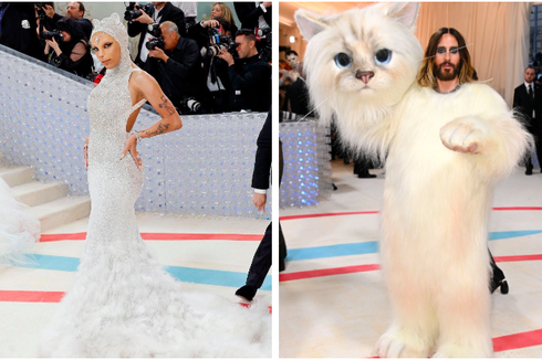Heboh Doja Cat dan Jared Leto Cosplay Jadi Kucing di Met Gala 2023