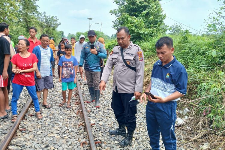 Lokasi pria inisial MIN (46) tewas ditabrak kereta api di Kelurahan Persiakan, Kota Tebing Tinggi, Sabtu (25/5/2024) 