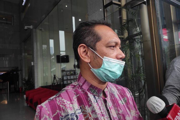 Wakil Ketua KPK Nurul Ghufron ditemui wartawan di Gedung Merah Putih, Jumat (8/10/2021).