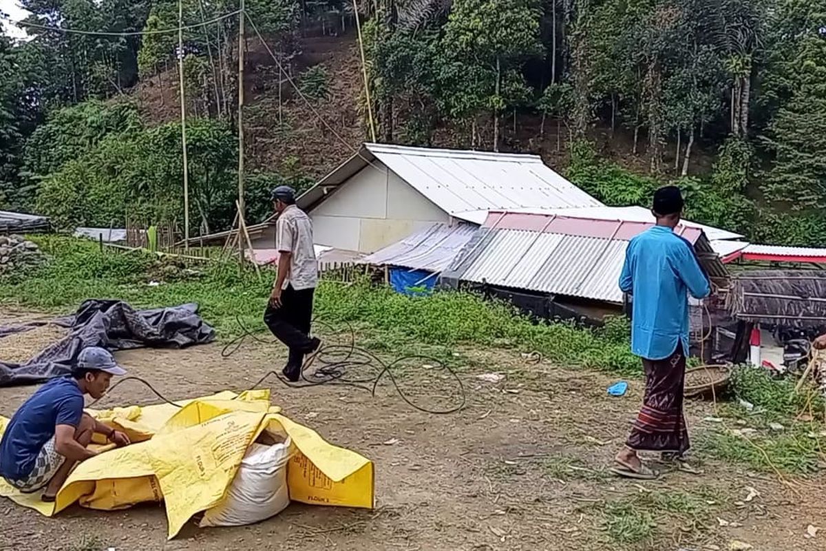 Kondisi Desa Kiarasari, Sukajaya, Kabupaten Bogor. Bogor, Rabu (2/8/2023).