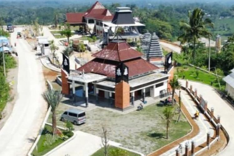 Konstruksi Bendungan Jlantah di Kabupaten Karanganyar, Jawa Tengah.