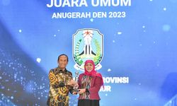 Jatim Juara Umum Anugerah DEN 2023, Khofifah: Bukti Komitmen Wujudkan NZE 2060