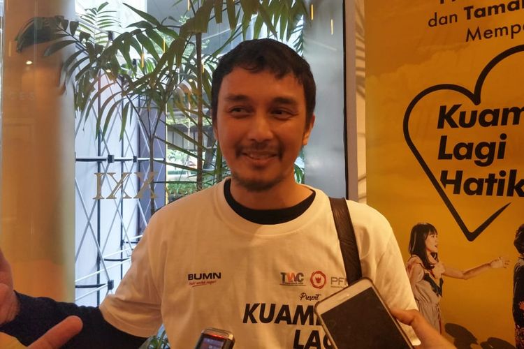 Dimas Aditya saat ditemui usai screening dan jumpa pers film Kuambil Lagi Hatiku di XXI Epicentrum, Kuningan, Jakarta Selatan, Rabu (13/3/2019).