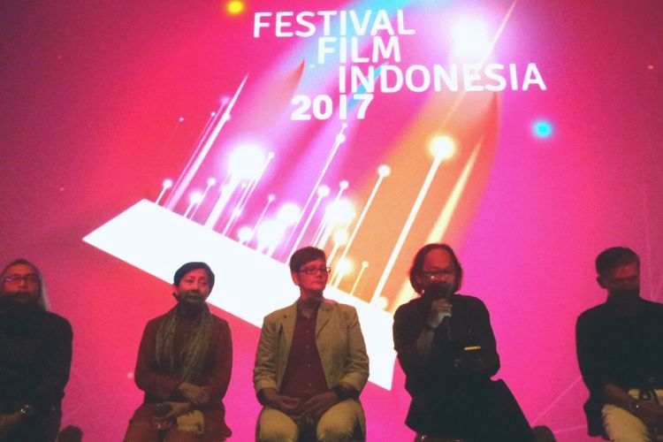 Diskusi soal penjurian Festival Film Indonesia 2017 di CGV Cinemas, Grand Indonesia, Jakarta Pusat, Selasa (24/10/2017).
