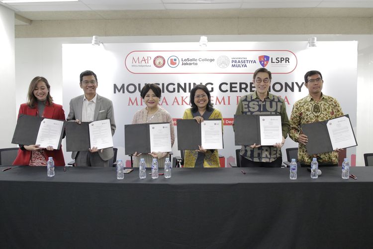 MAP Retail Academy (MRA) menjalin kerja sama dengan empat perguruan tinggi di Indonesia dalam mempersiapkan mahasiswa masuk dalam dunia kerja, khususnya bidang ritel (11/12/2023).
