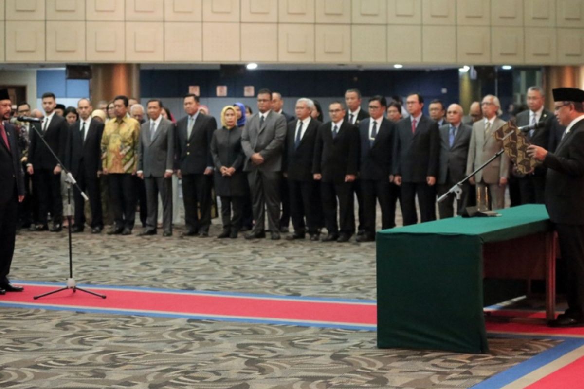 Acara Pelantikan dan Pengambilan Sumpah Pejabat Pimpinan Tinggi Utama di Lingkungan BPPT dilaksanakan pada Rabu (30/1/2019), di Auditorium BPPT, Gedung II BPPT, DKI Jakarta.