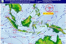 Update Siklon Tropis Nyatoh, Akan Bergerak ke Utara dan Masih Berdampak ke Indonesia
