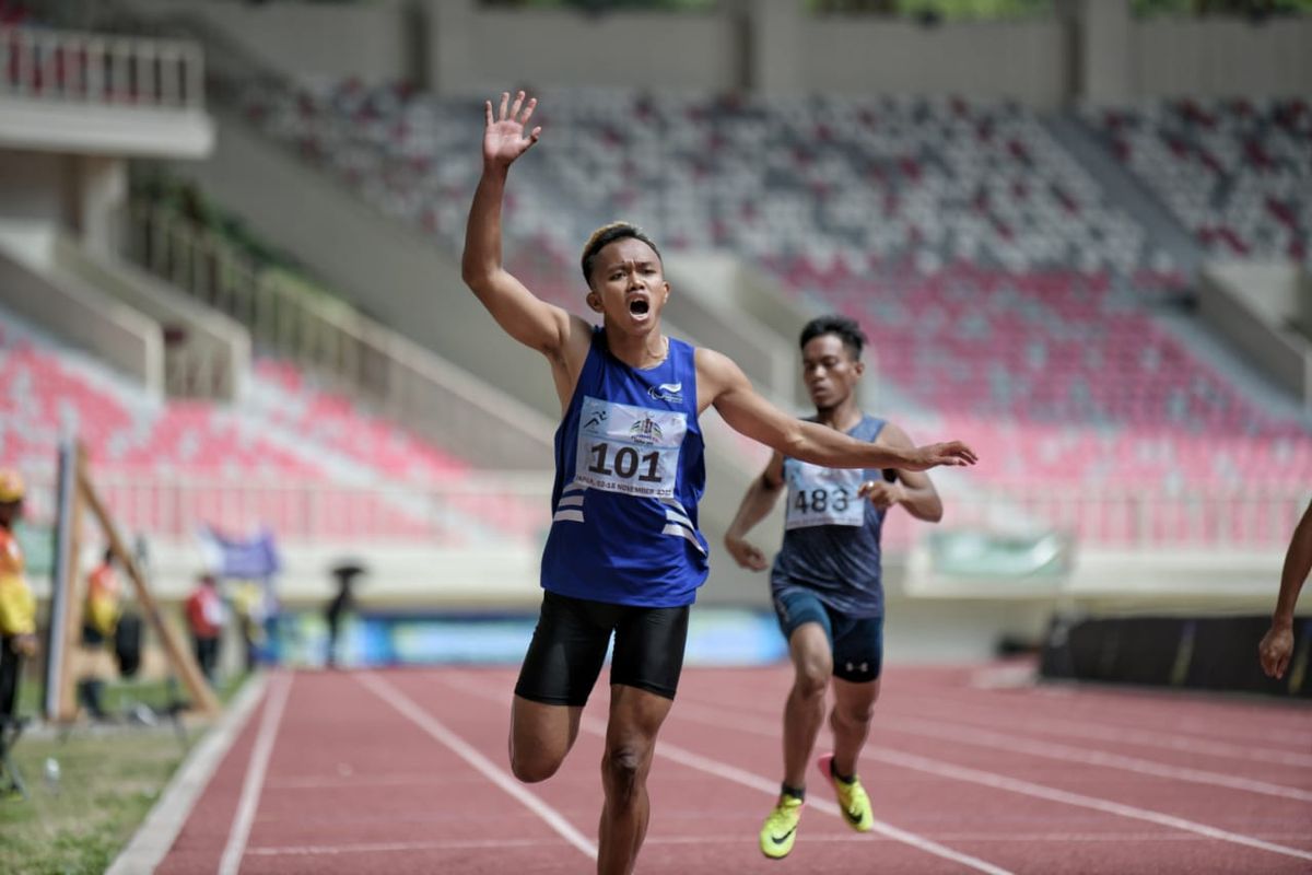 Atlet Jabar saat bertanding dalam Peparnas Papua 2021. 