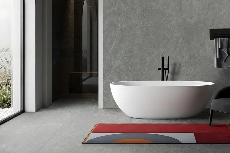 Buat Area Basah Lebih Aman, Sintered Stone dari Titanium STEP SAFE Hadir dengan Teknologi Anti-Slip R12
