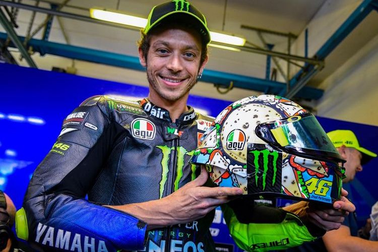 Rossi kenalkan helm khusus untuk GP San Marino 2019