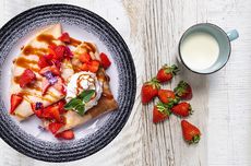 Resep Strawberry Crepes, Bisa untuk Sarapan