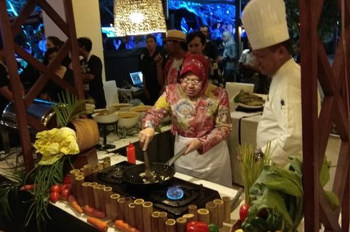 Jamuan Makan Malam Kompas Gramedia di APMF, Risma Masak Kuliner Laut