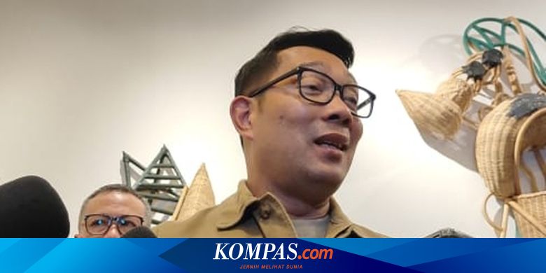 Ridwan Kamil saat diperiksa oleh KPK