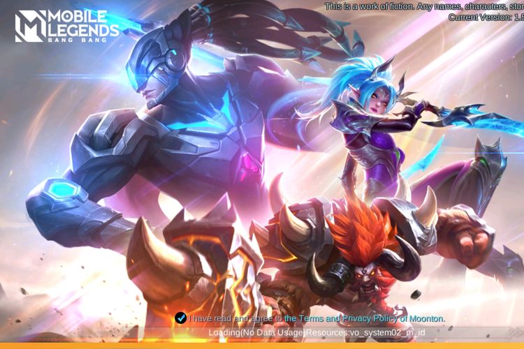 Ilustrasi tampilan loading screen Mobile Legends setelah patch 1.5.88.