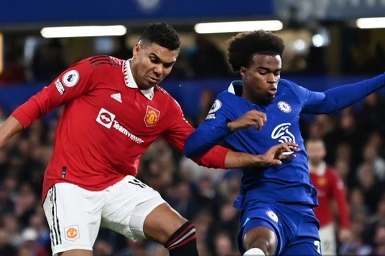 Hasil Chelsea Vs Man United Drama Gol Menit Akhir Casemiro Laga